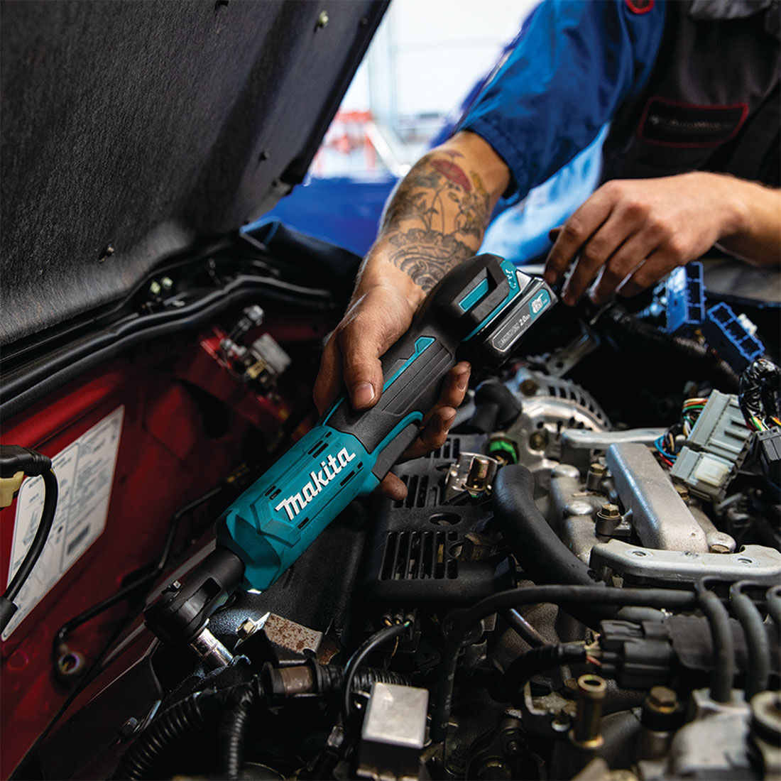 Makita 12V 3/8"-1/4" Ratchet Wrench Skin WR100DZ, , scanz_hi-res