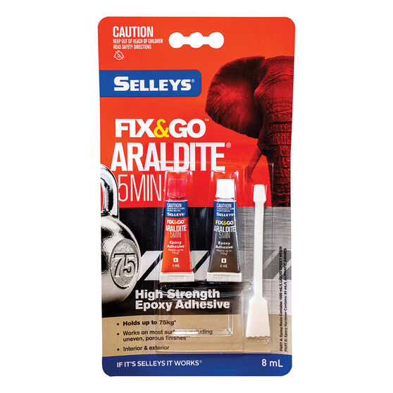 Selleys Fix & Go Epoxy 5min 8mL, , scanz_hi-res