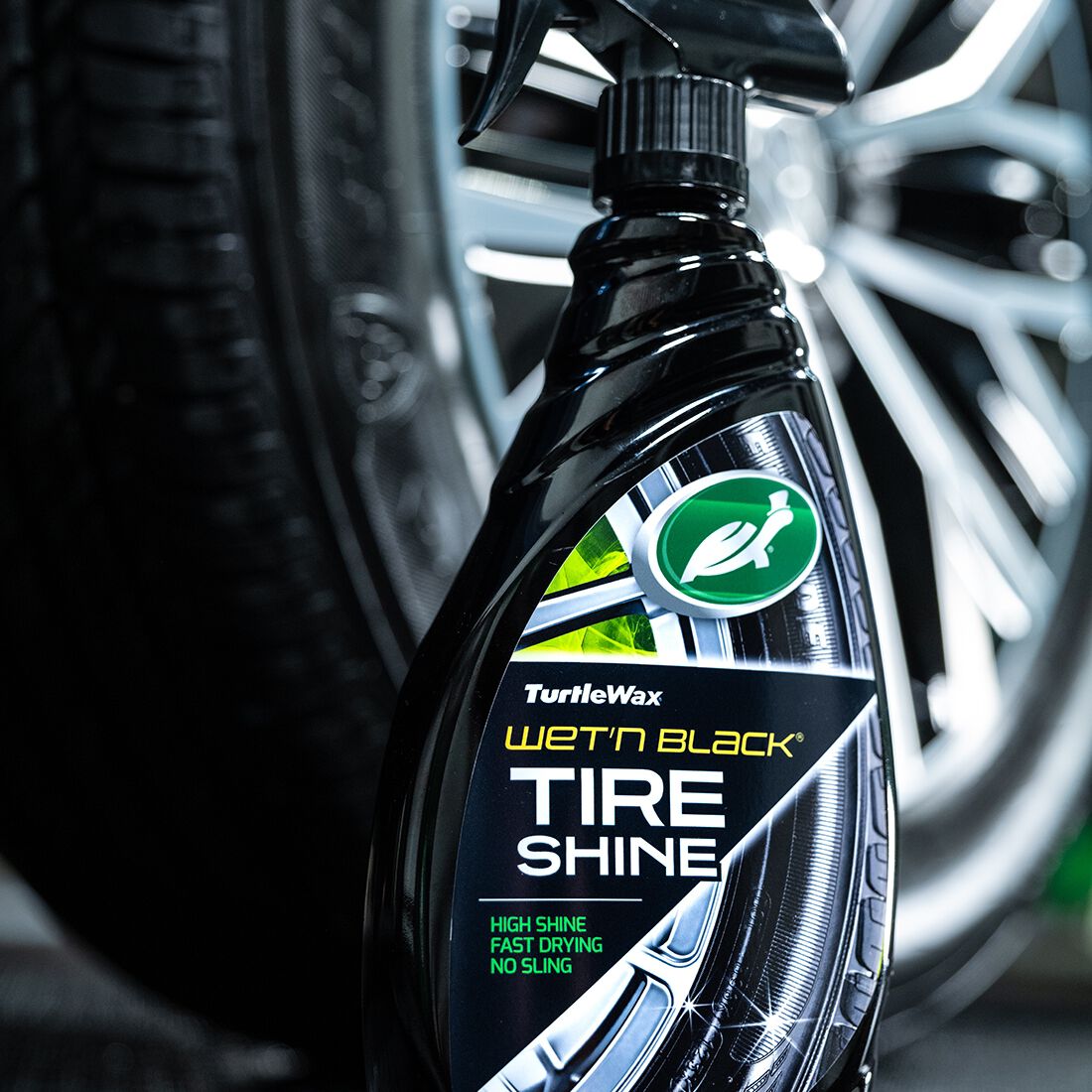 Turtle Wax Wet 'N' Black Tyre Shine - 680mL, , scanz_hi-res
