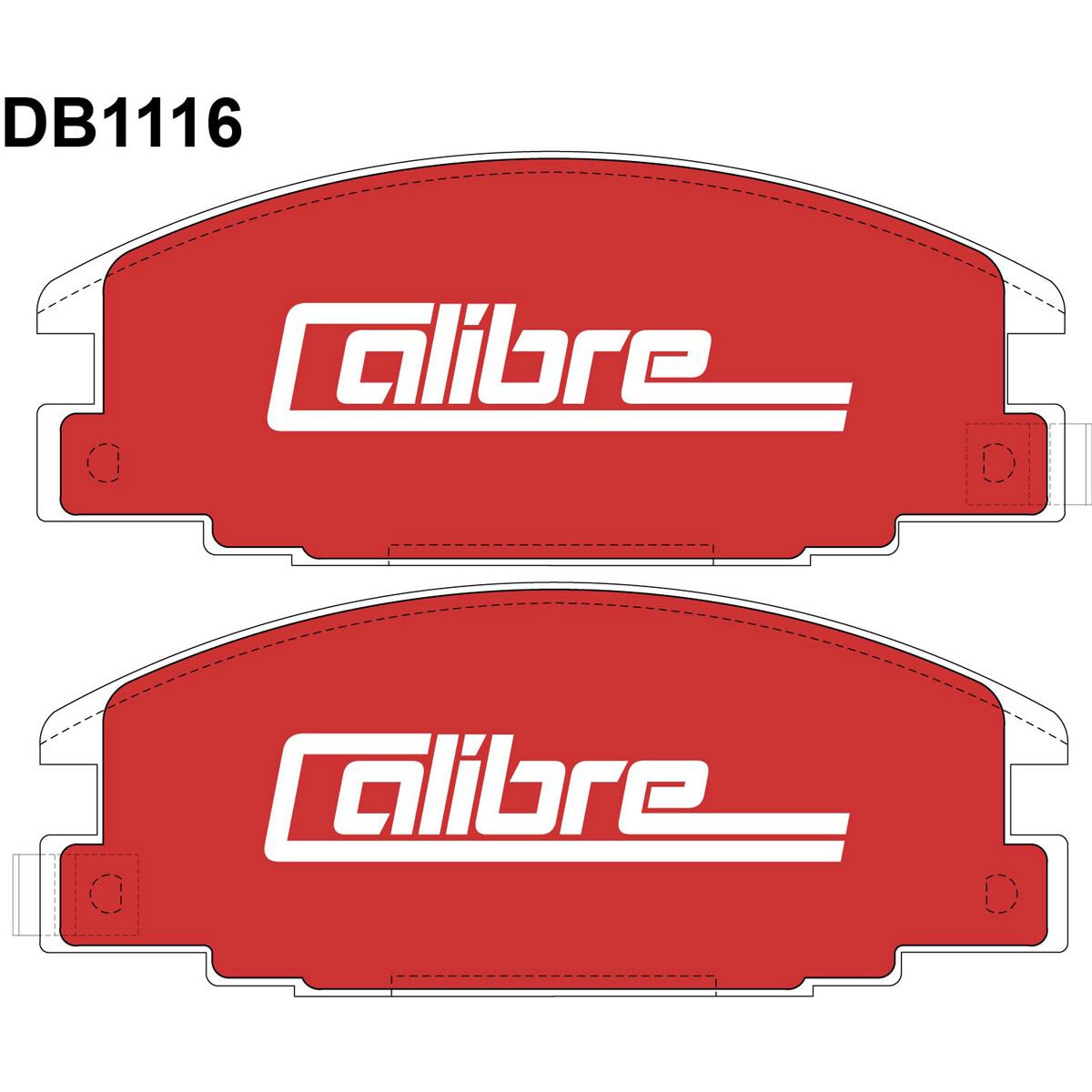 Calibre Disc Brake Pads DB1116CAL, , scanz_hi-res