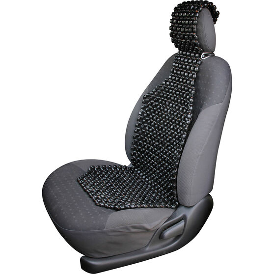 Sca Wooden Bead Seat Cushion Black Single Supercheap Auto New Zealand
