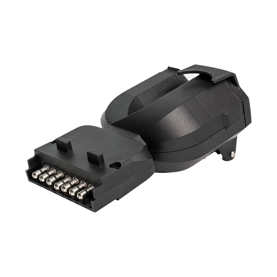 SCA Trailer Adaptor 3 Way 7 Pin Flat Socket to 7 Pin Small Round Plug, 7 Pin Large Round Plug, , scanz_hi-res