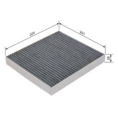 Bosch Carbon Activated Cabin Air Filter - R 5602, , scanz_hi-res