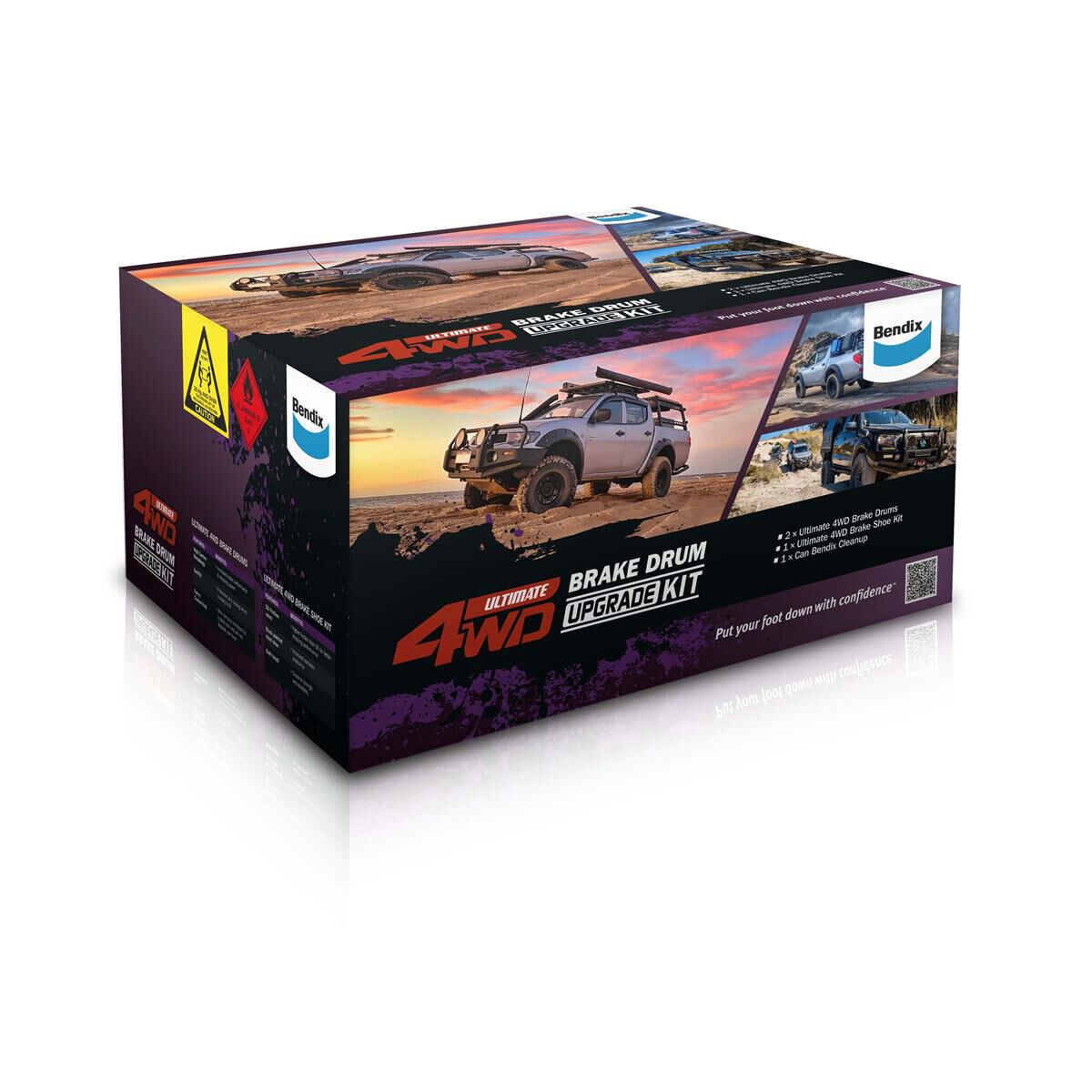 Bendix Ultimate 4WD Drum Brake Upgrade Kit U4WD-DBUK710, , scanz_hi-res