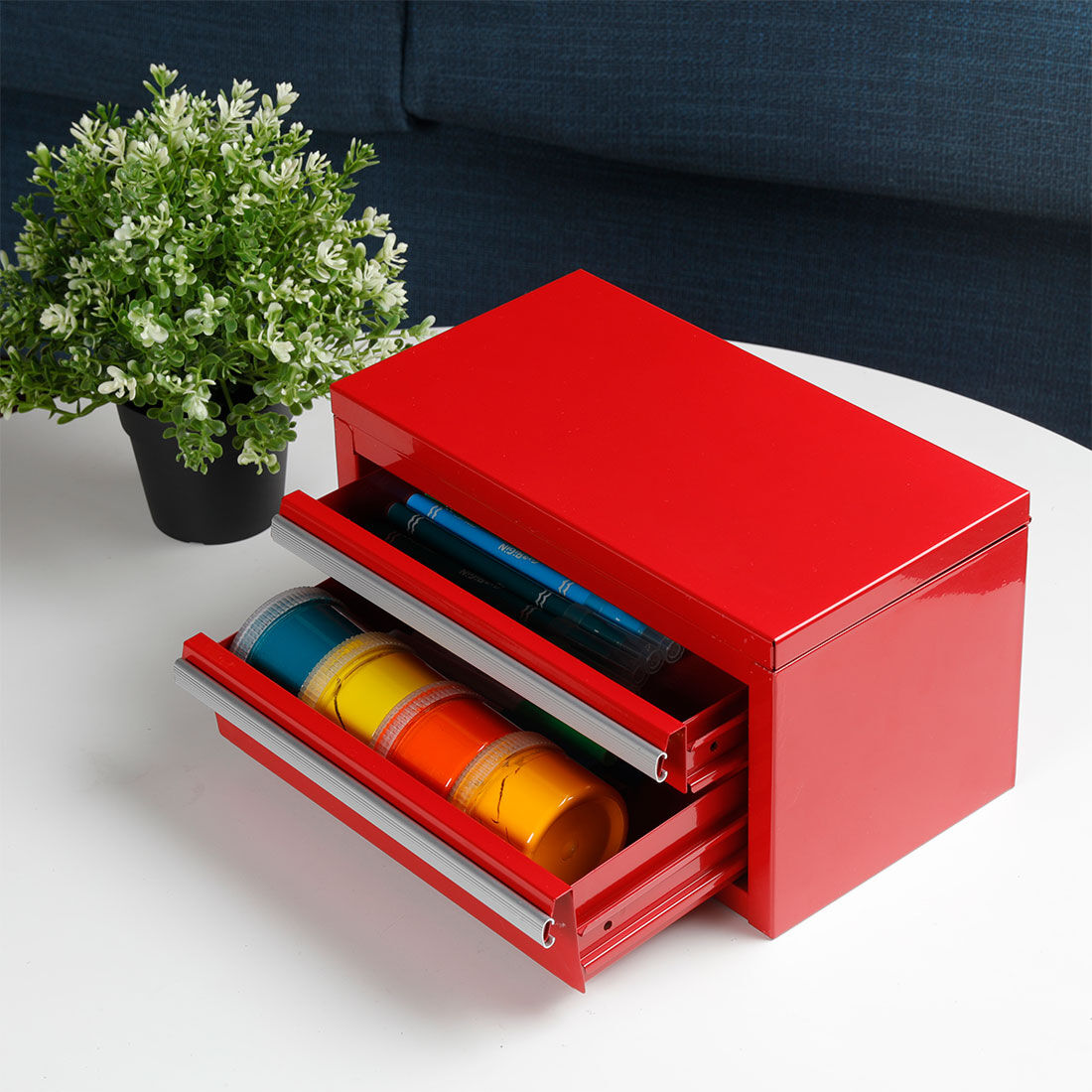 ToolPRO Mini Tool Chest 2 Drawer Red, , scanz_hi-res