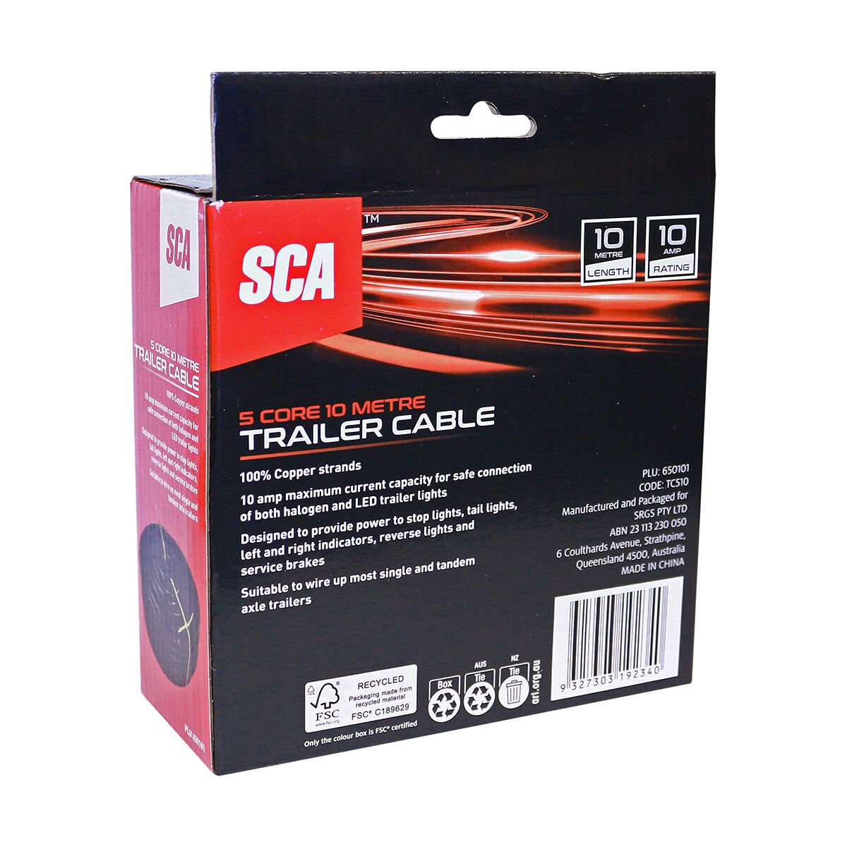 SCA Trailer Wire 5 Core 10m, , scanz_hi-res