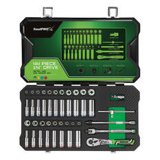 ToolPRO-X Socket Set 1/4" Drive Metric/SAE 44 Piece, , scanz_hi-res