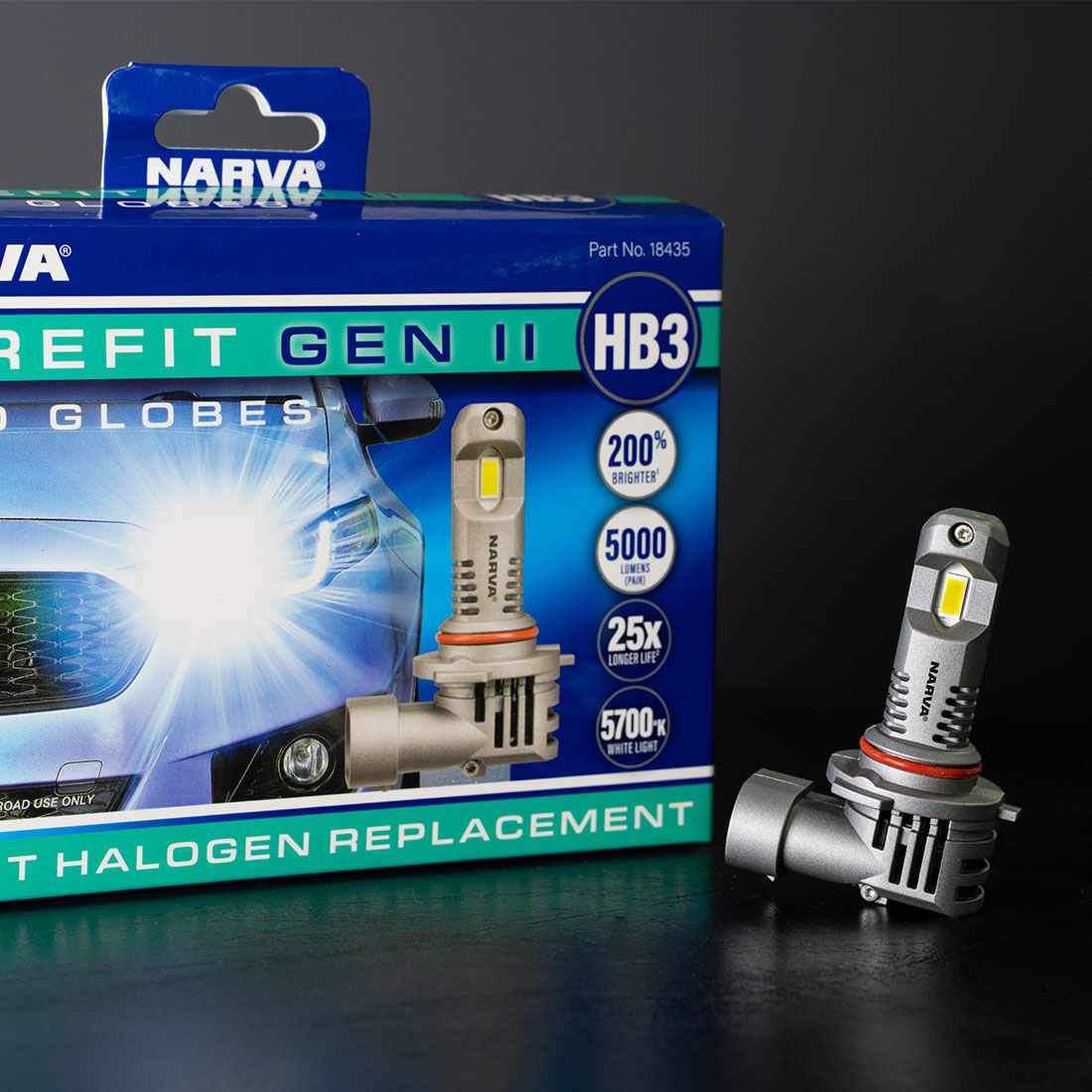 Narva Surefit LED Headlight Globes HB3, , scanz_hi-res