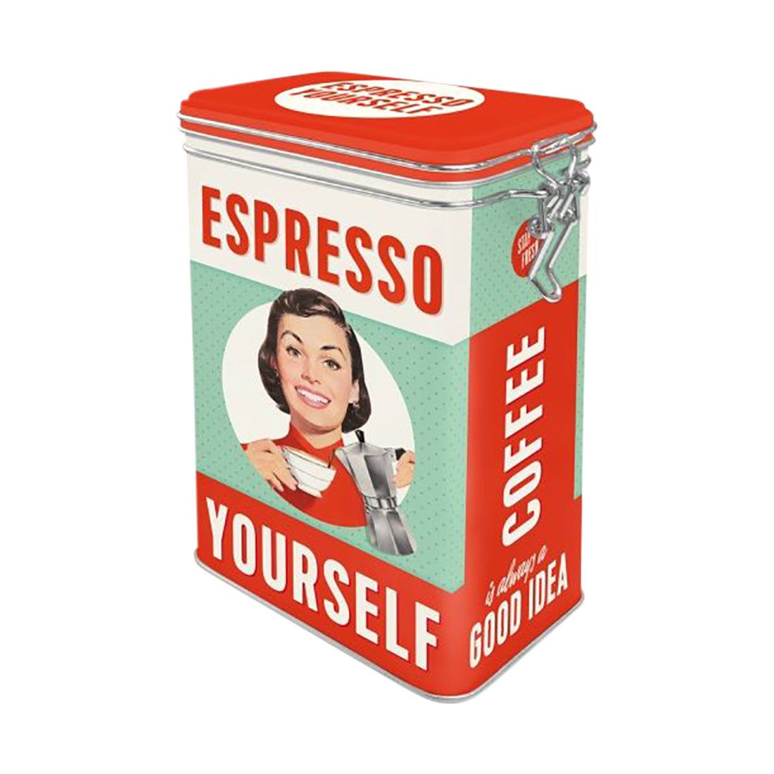 Nostalgic-Art Clip Top Tin Box - Espresso Yourself, , scanz_hi-res