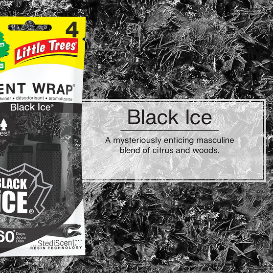 Little Trees Vent Wrap Air Freshener Black Ice Supercheap Auto New