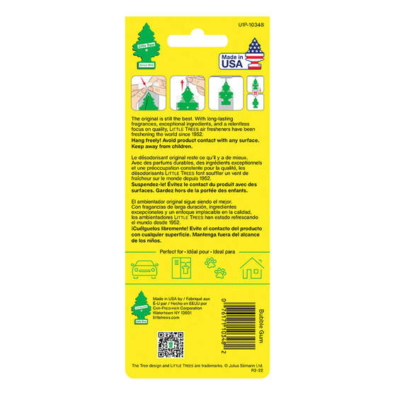 Little Trees Air Freshener - Bubblegum 1 Pack, , scanz_hi-res