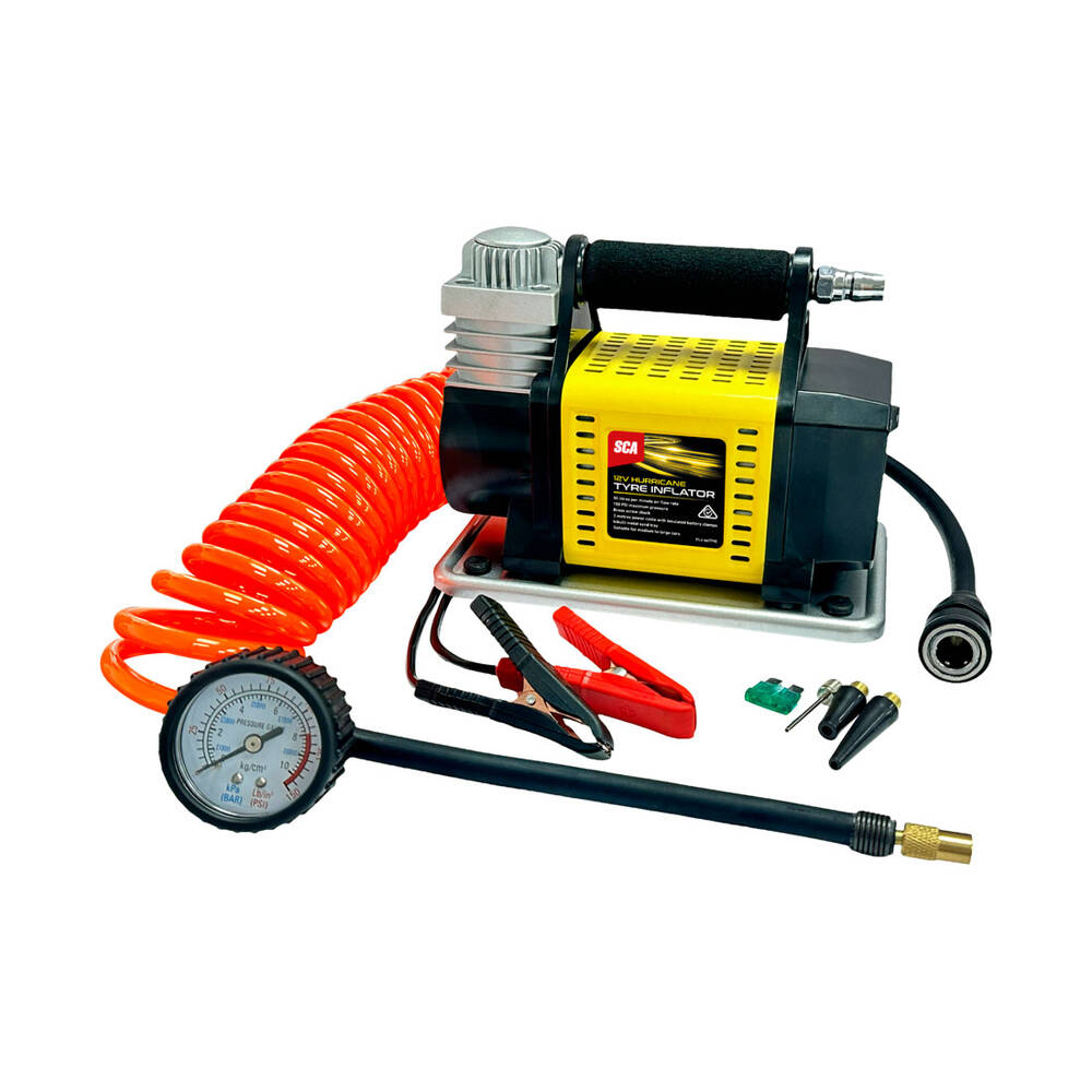 SCA Hurricane 12V 150PSI 50LPM Tyre Inflator | Supercheap Auto New Zealand