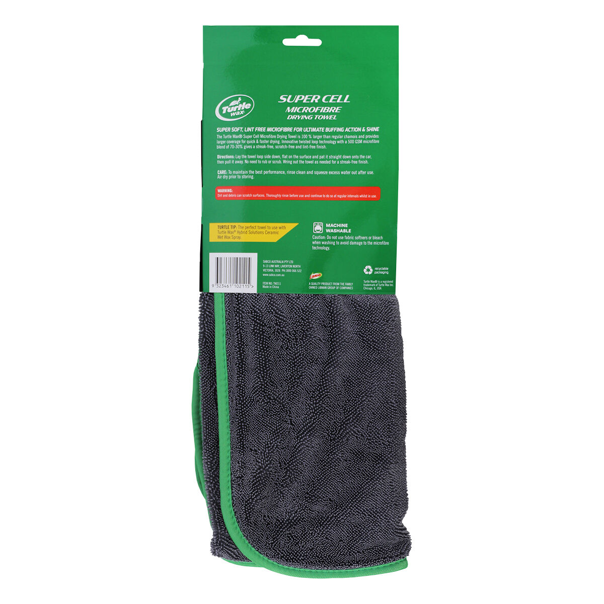 Turtle Wax Super Cell Microfibre Drying Towel 900 x 650mm, , scanz_hi-res