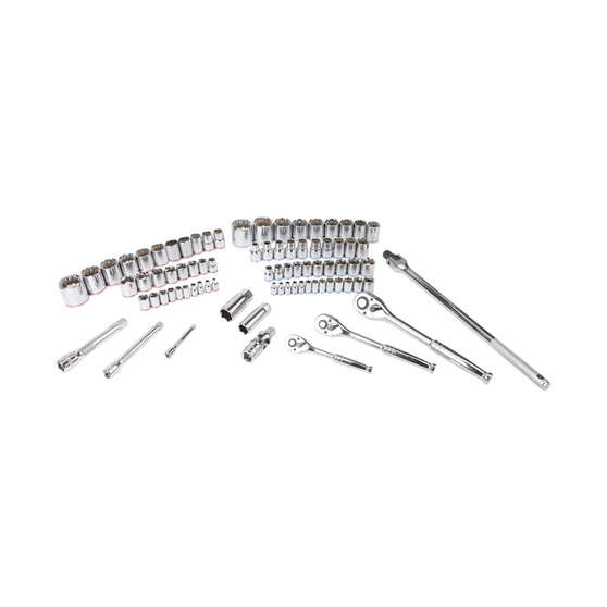 ToolPRO Socket Set 1/4, 3/8 & 1/2" Drive Metric/SAE 81 Piece, , scanz_hi-res