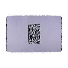 Cabin Crew Blanket and Cushion - Black/White/Lilac, , scanz_hi-res