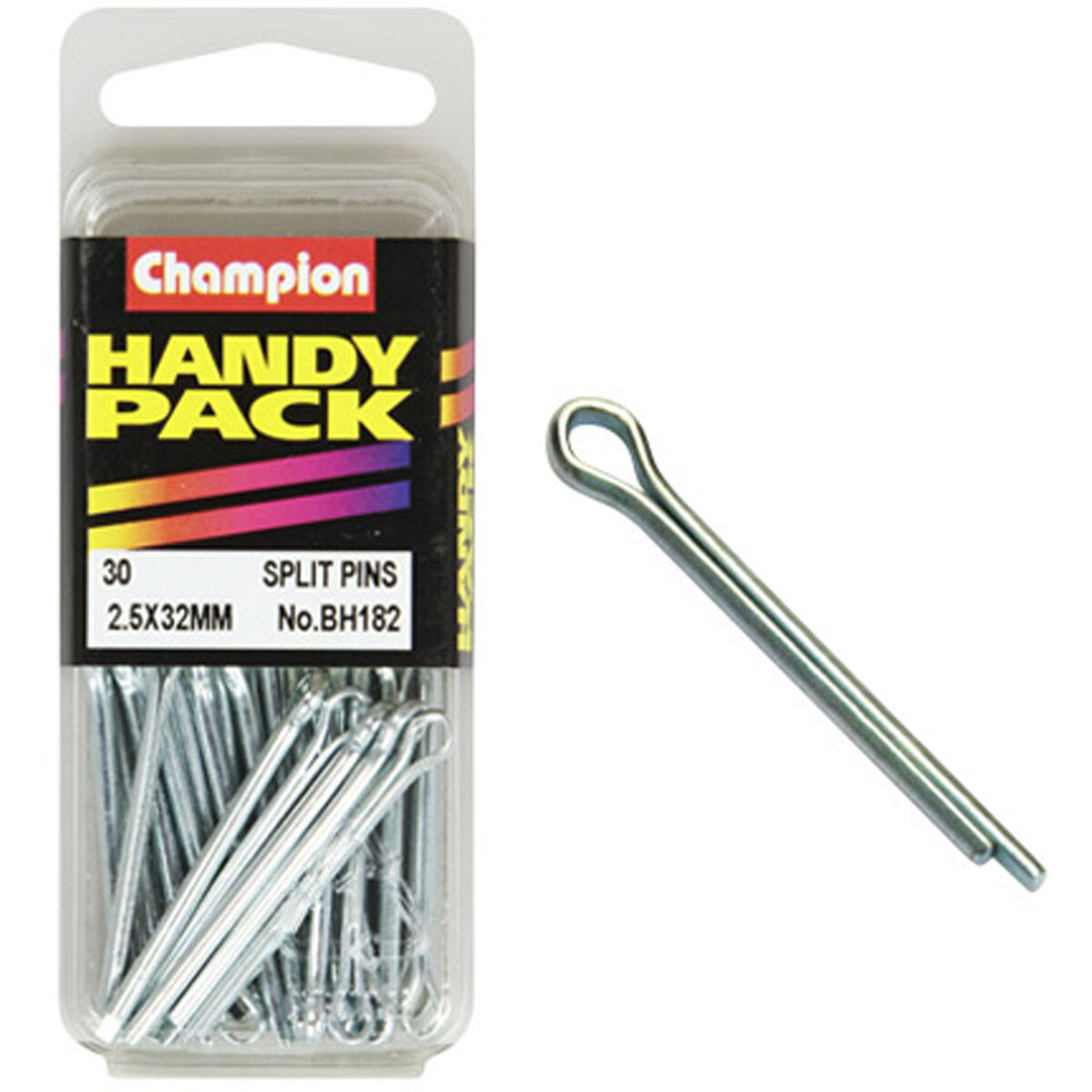 Champion Handy Pack Split Pins BH182, 2.5mm X 32mm, , scanz_hi-res