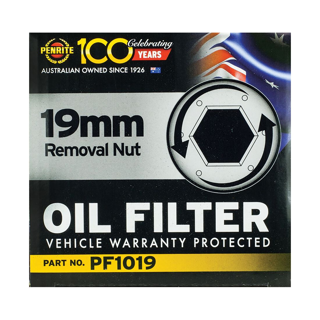 Penrite Oil Filter PF1019 (Interchangeable with Z334), , scanz_hi-res