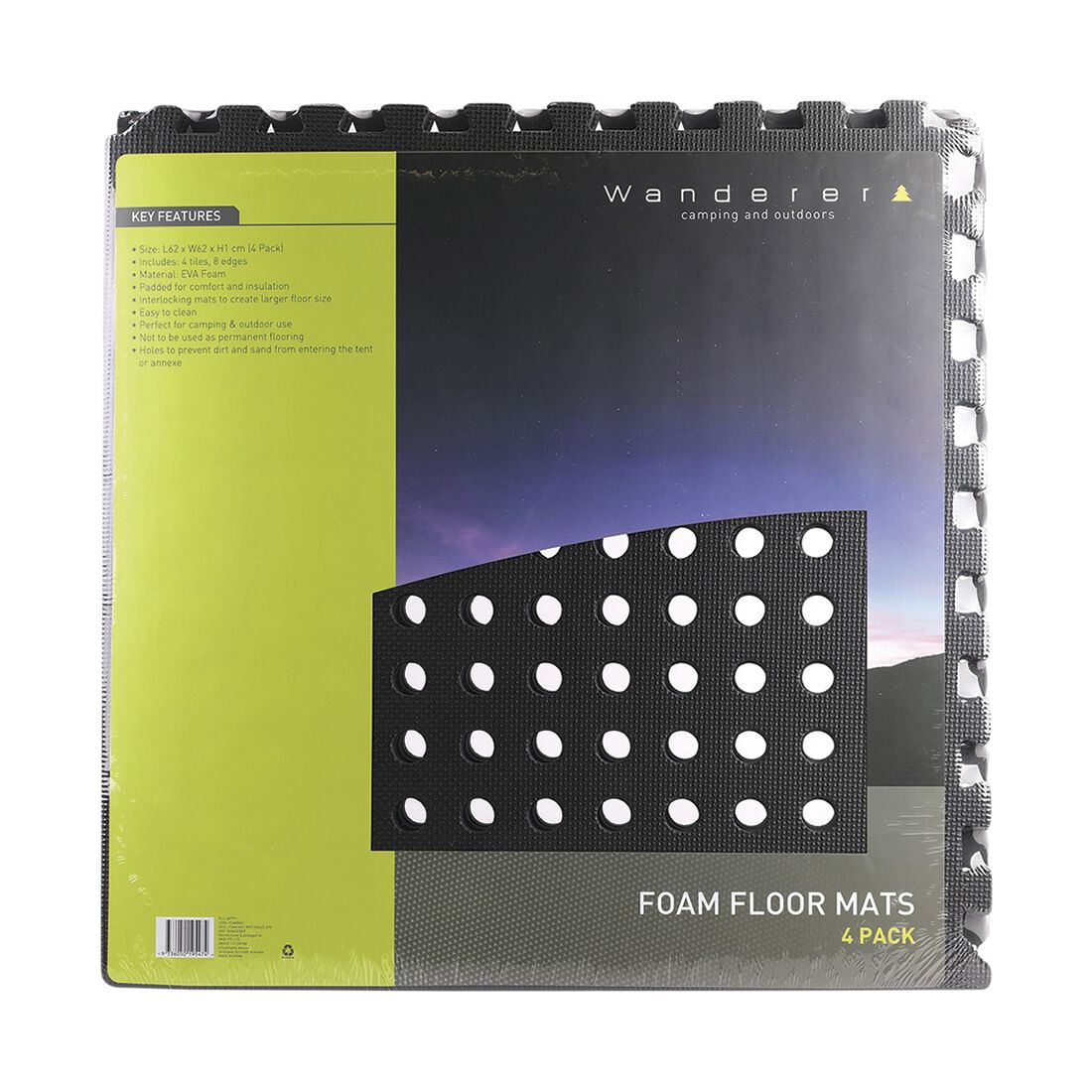 Wanderer Foam Mat with Holes 4 Pack, , scanz_hi-res
