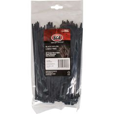 SCA Cable Ties - 200mm x 4.8mm, 100 Pack, Black, , scanz_hi-res