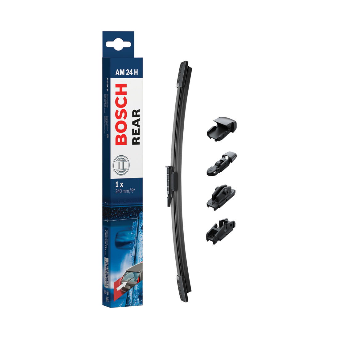 Bosch Rear Wiper Blade 240mm (10") Single - AM24H, , scanz_hi-res