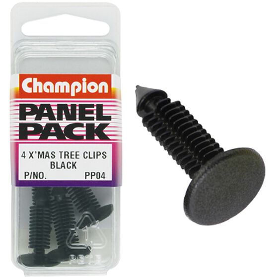 Champion Panel Pack Christmas Tree Clips PP04, Black, , scanz_hi-res