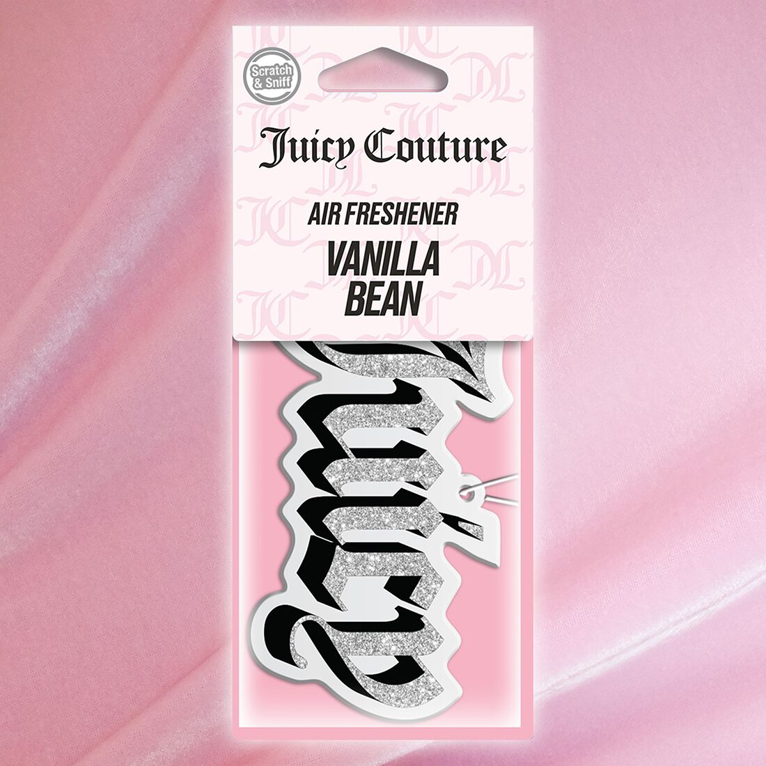 Juicy Couture Air Freshener - Glitter Logo Silver/Black, , scanz_hi-res