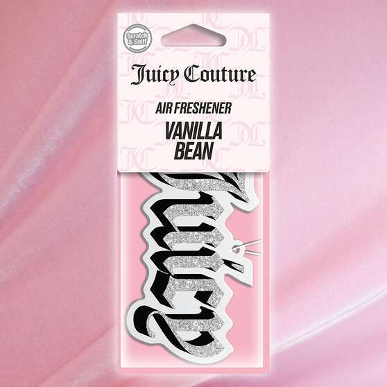 Juicy Couture Air Freshener - Glitter Logo Silver/Black, , scanz_hi-res