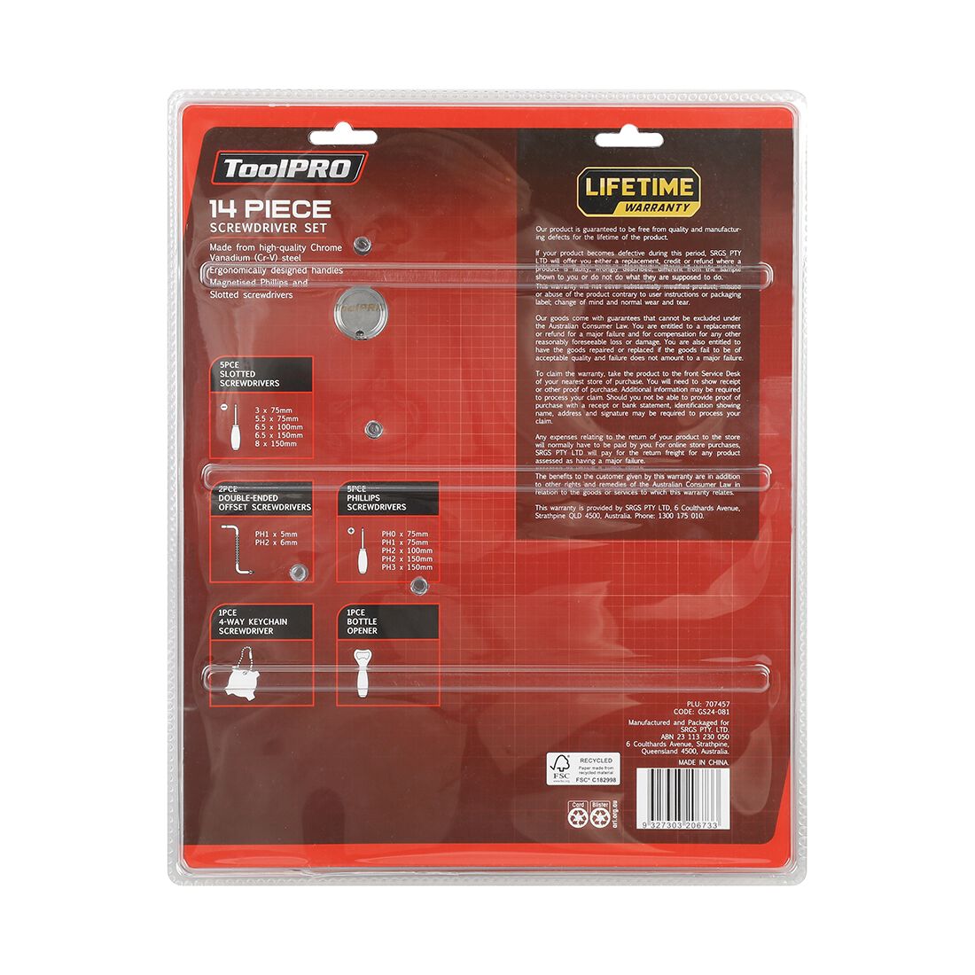 ToolPRO Screwdriver 14 Piece Set, , scanz_hi-res