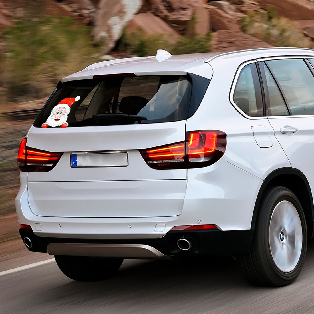 Santa Claus Car Decal, , scanz_hi-res