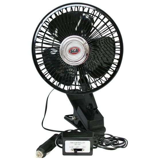 SCA Oscillating Car Fan - 12V, Black, , scanz_hi-res