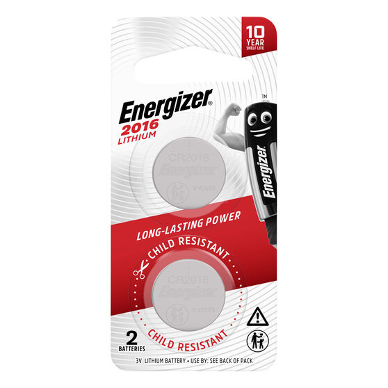 Energizer Lithium Coin Battery CR2016 2 Pack, , scanz_hi-res