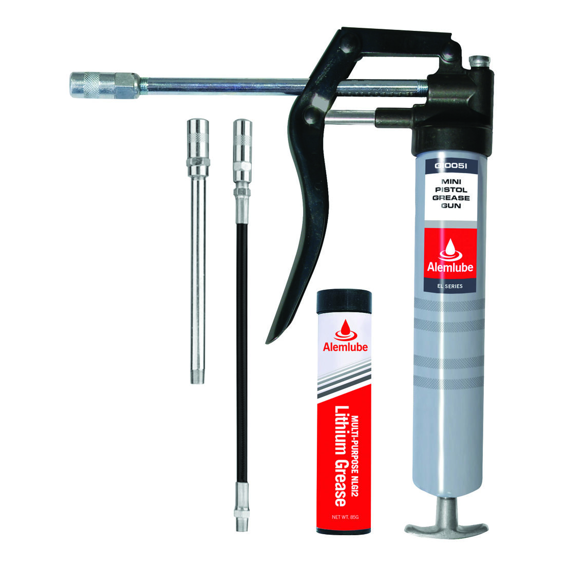 AlemLube Mini Pistol Grease Gun and Bonus Grease, , scanz_hi-res