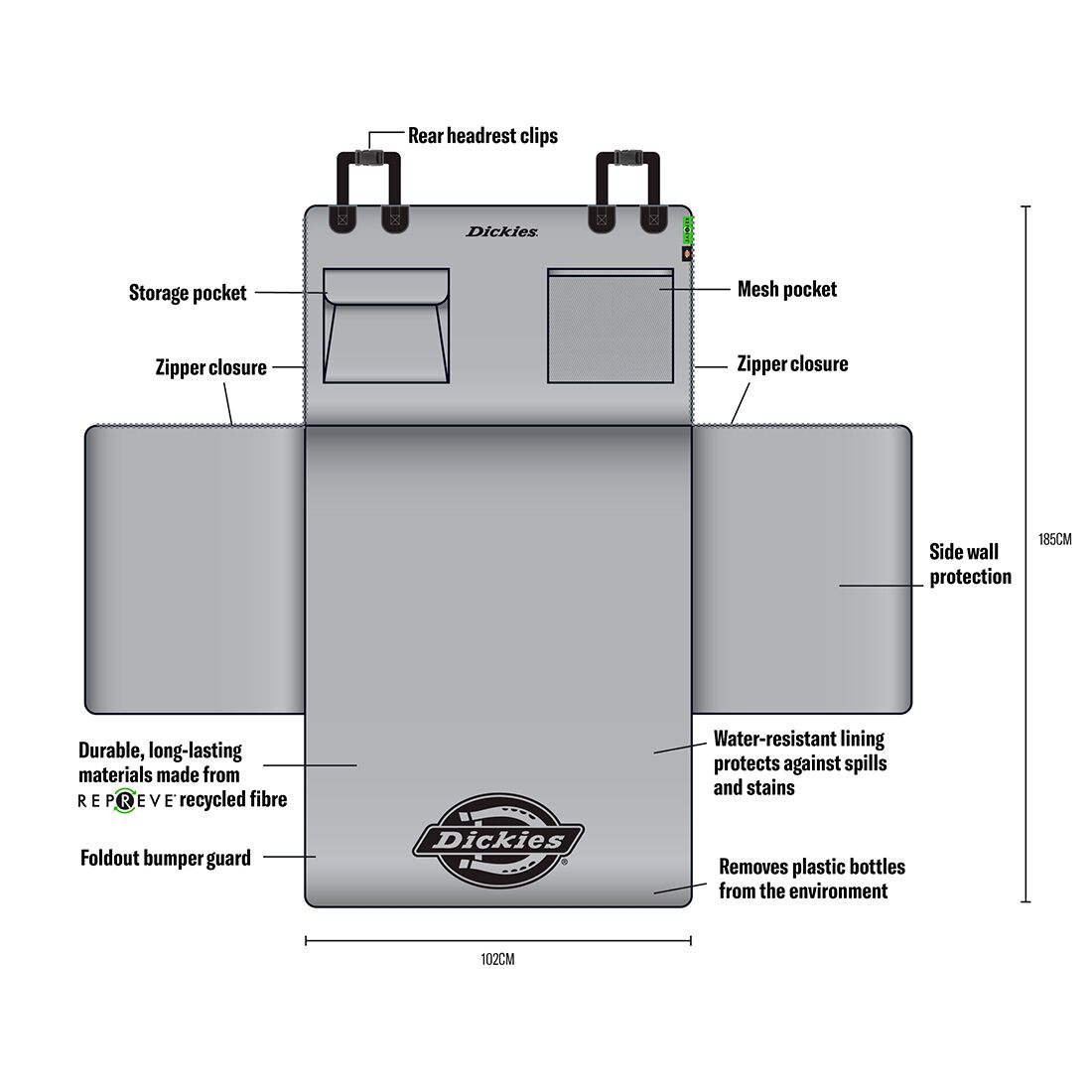 Original Dickies Repreve Crew Cargo Protector, , scanz_hi-res