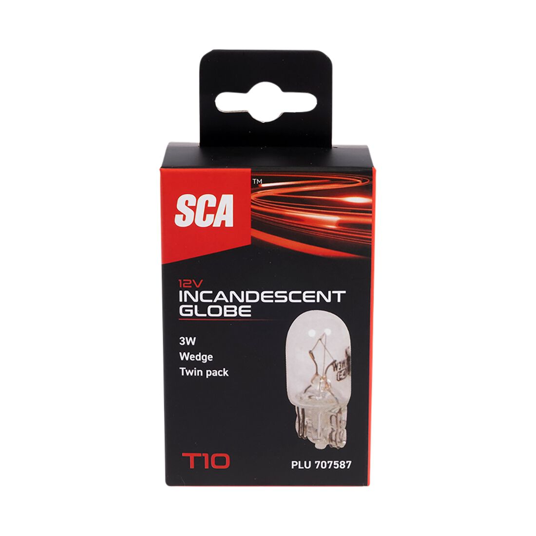SCA Incandescent Globe - T10 12V 3W - 2 Pack, , scanz_hi-res