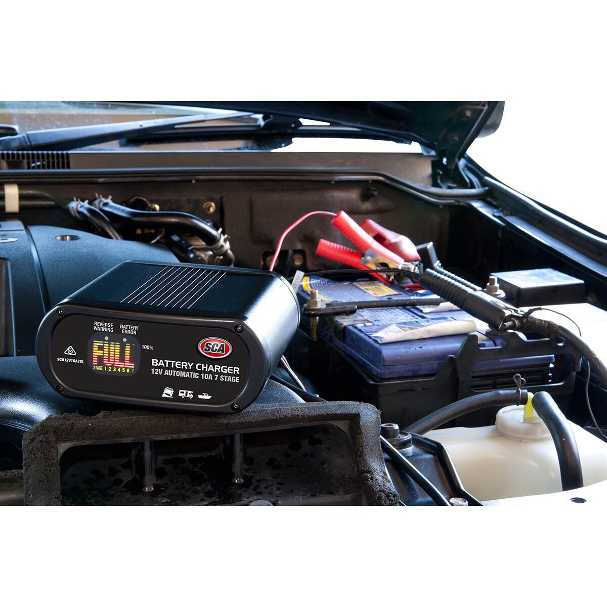 SCA 12V 10 Amp 7 Stage Battery Charger Supercheap Auto New Zealand
