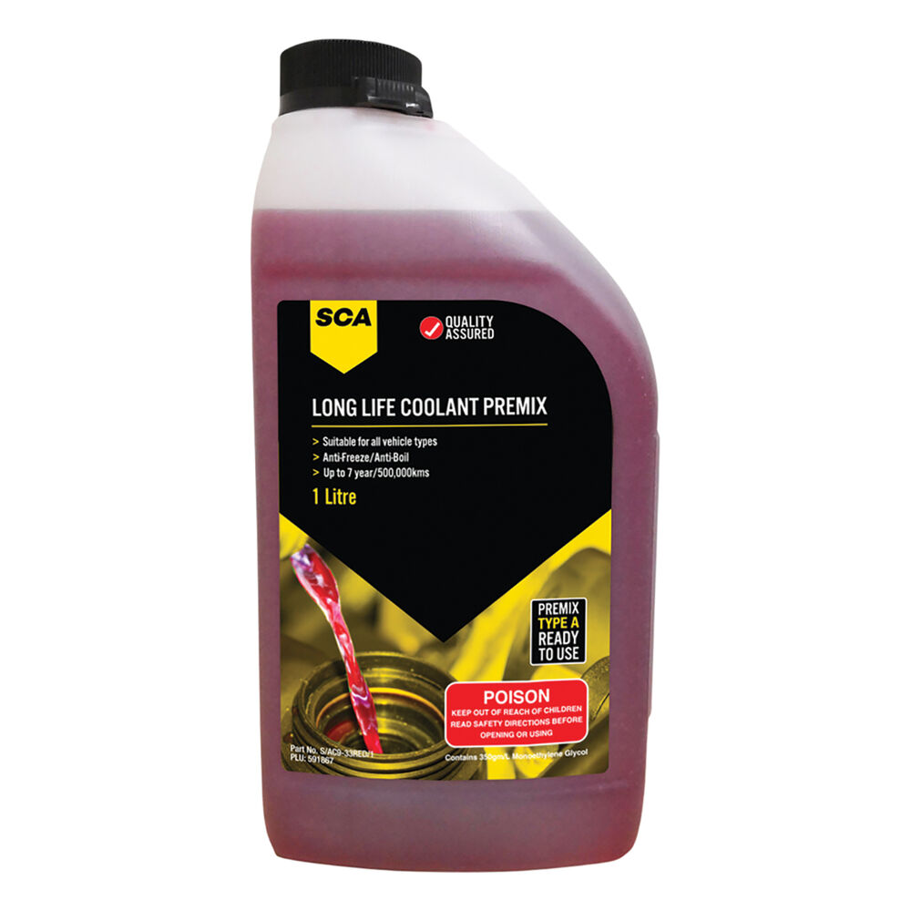 SCA Long Life Red Coolant Premix 1 Litre Supercheap Auto New Zealand