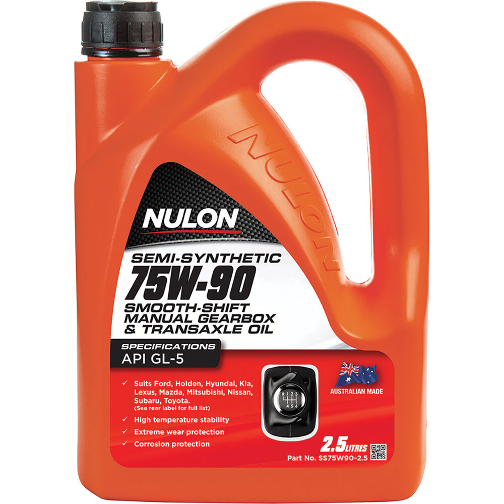 Nulon Smooth Shift Manual Transmission Oil 75W90, 2.5 Litres
