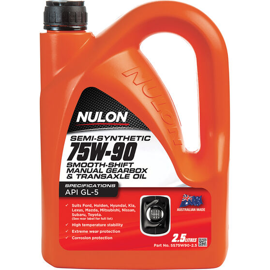 Nulon Gear Oil 75W-90 Semi Synthetic 2.5 Litre, , scanz_hi-res