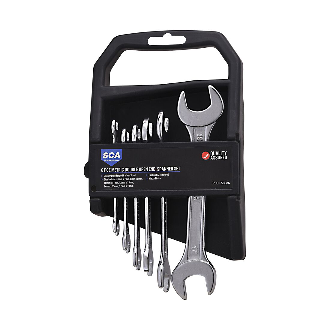 SCA Spanner Set Double Open End Metric 6 Piece, , scanz_hi-res