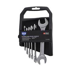 SCA Spanner Set Double Open End Metric 6 Piece, , scanz_hi-res