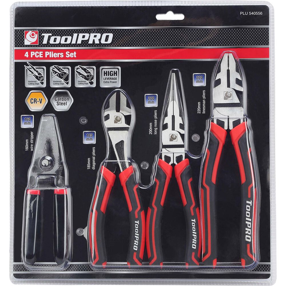 ToolPRO Plier Set 4 Piece Supercheap Auto New Zealand