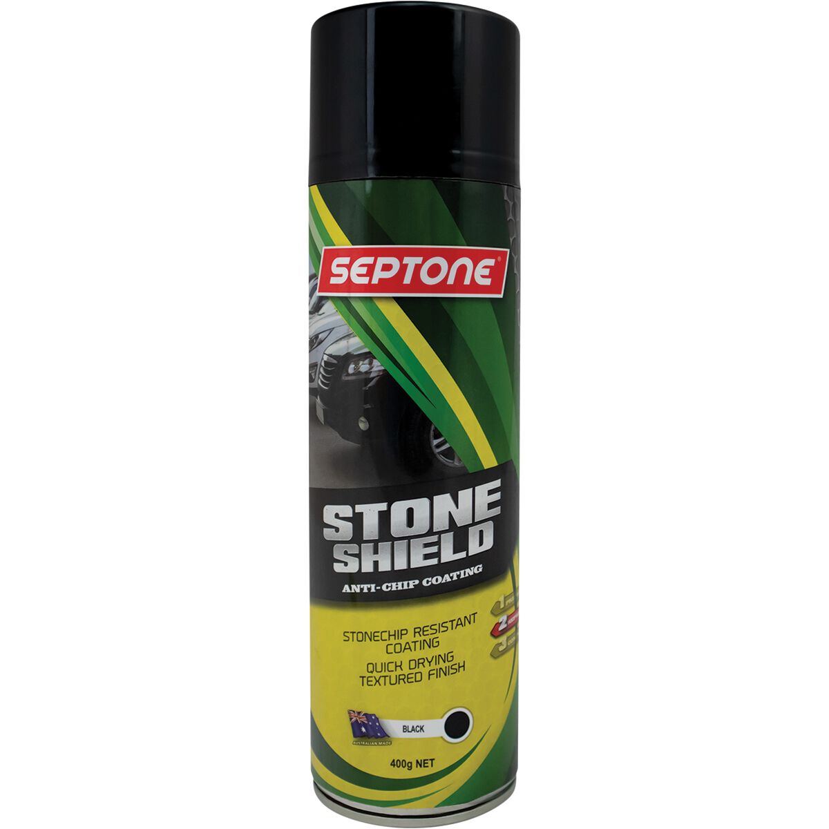 Septone&reg; Stone Shield Anti-Chip Coating Black - 400g, , scanz_hi-res