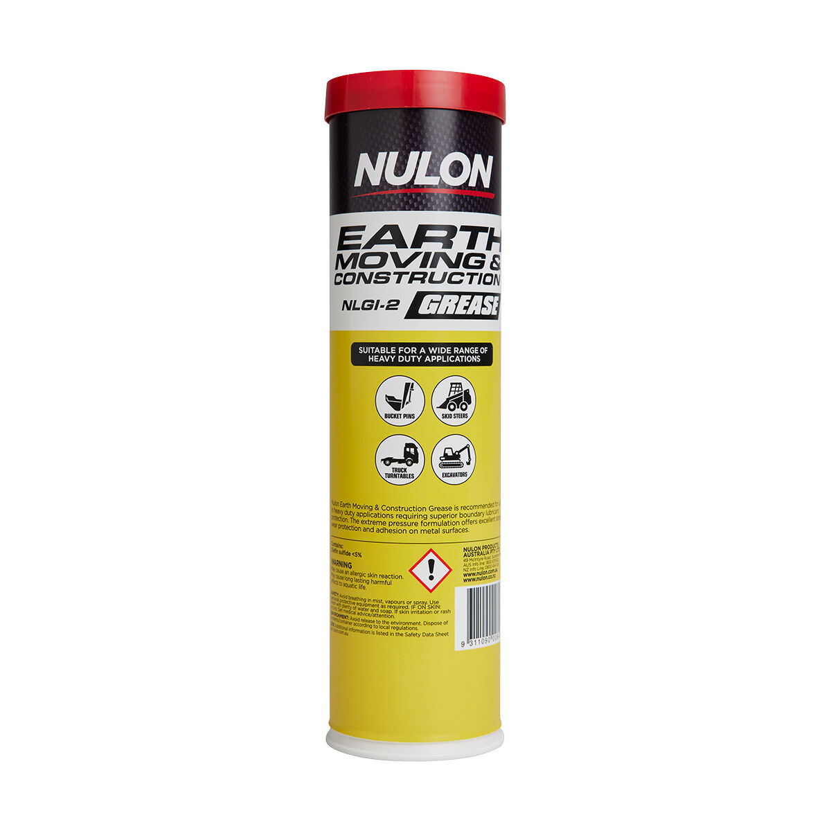 Nulon Grease Cartridge Earthmoving & Construction 450g, , scanz_hi-res
