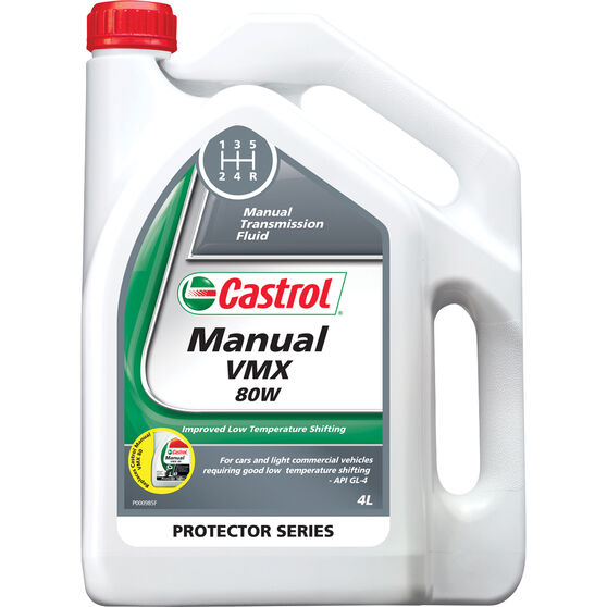 Castrol Vmx Manual Transmission Fluid 80w 4 Litre Supercheap