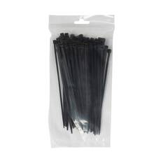 SCA Cable Ties 4.8mm X 200mm, Pack of 100, Black, , scanz_hi-res