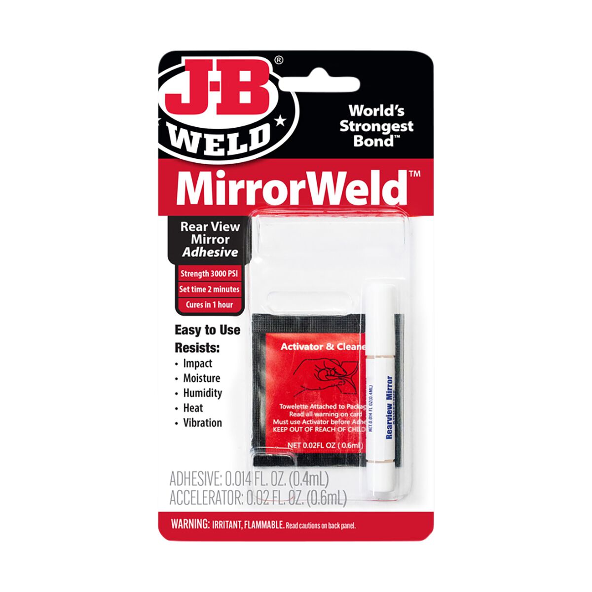 JB Weld MirrorWeld Rear View Mirror Adhesive 33701, , scanz_hi-res