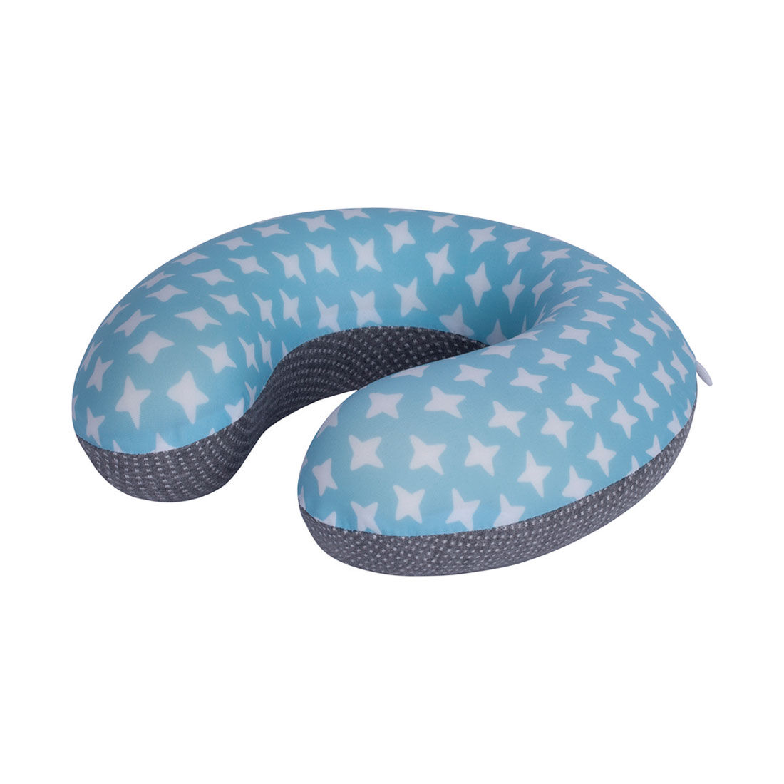 Cabin Crew Kids Neck Pillow Grey/Aqua, , scanz_hi-res