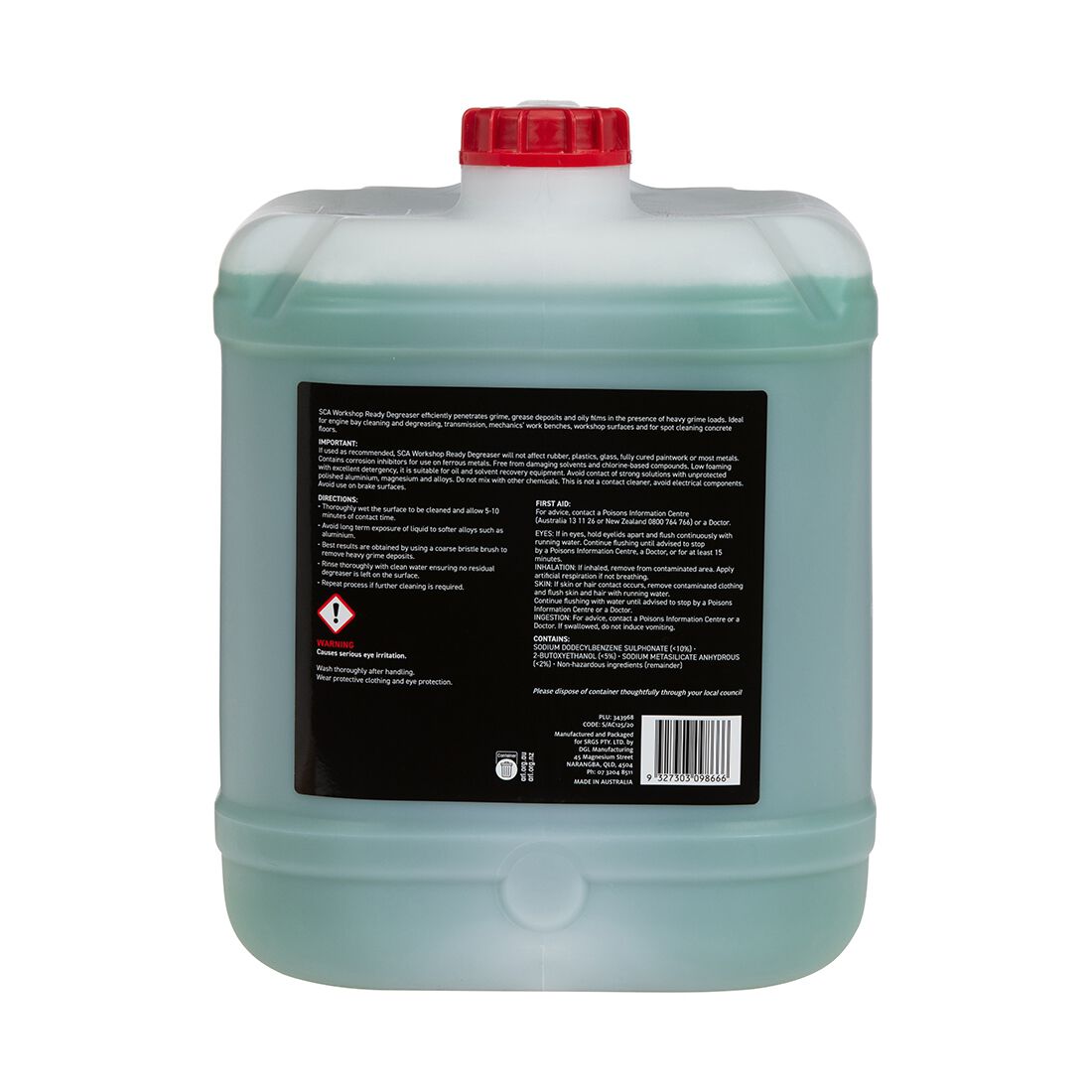 SCA Ready To Use Workshop Degreaser - 20 Litre, , scanz_hi-res