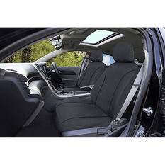 SCA Canvas Seat Covers Charcoal/Grey, Adjustable Headrests, Size 30, Front Pair, Airbag Compatible, , scanz_hi-res