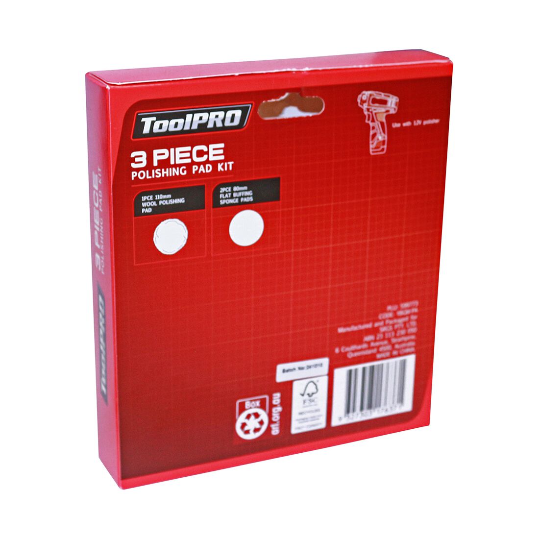 ToolPRO Polishing Pad Kit 80mm 3pc, , scanz_hi-res